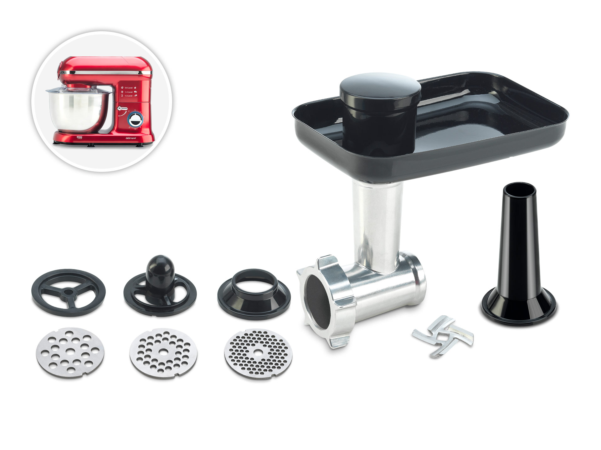 Set aksesorësh për mish & salsiçe Delimano